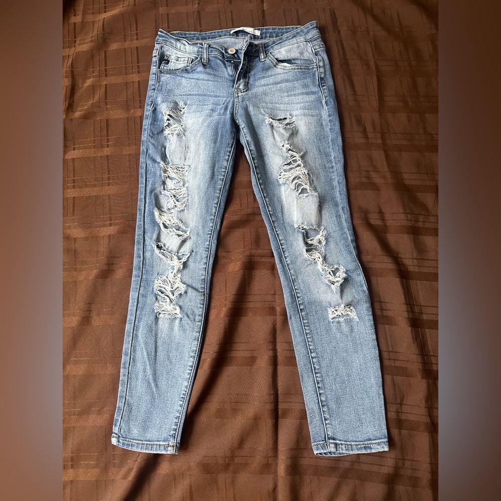 KanCan Distressed Blue Women's Jeans